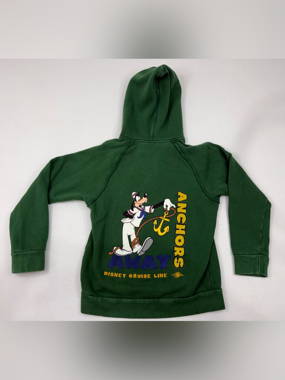 Disney Cruise Line Goofy Anchors Away Green Hoodie Kids Size L